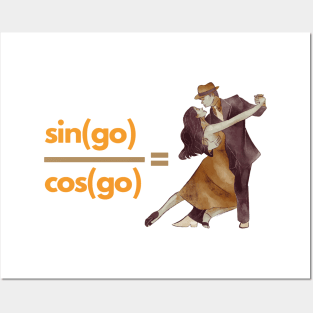 Sine Cosine Tangent Funny Math Jokes Posters and Art